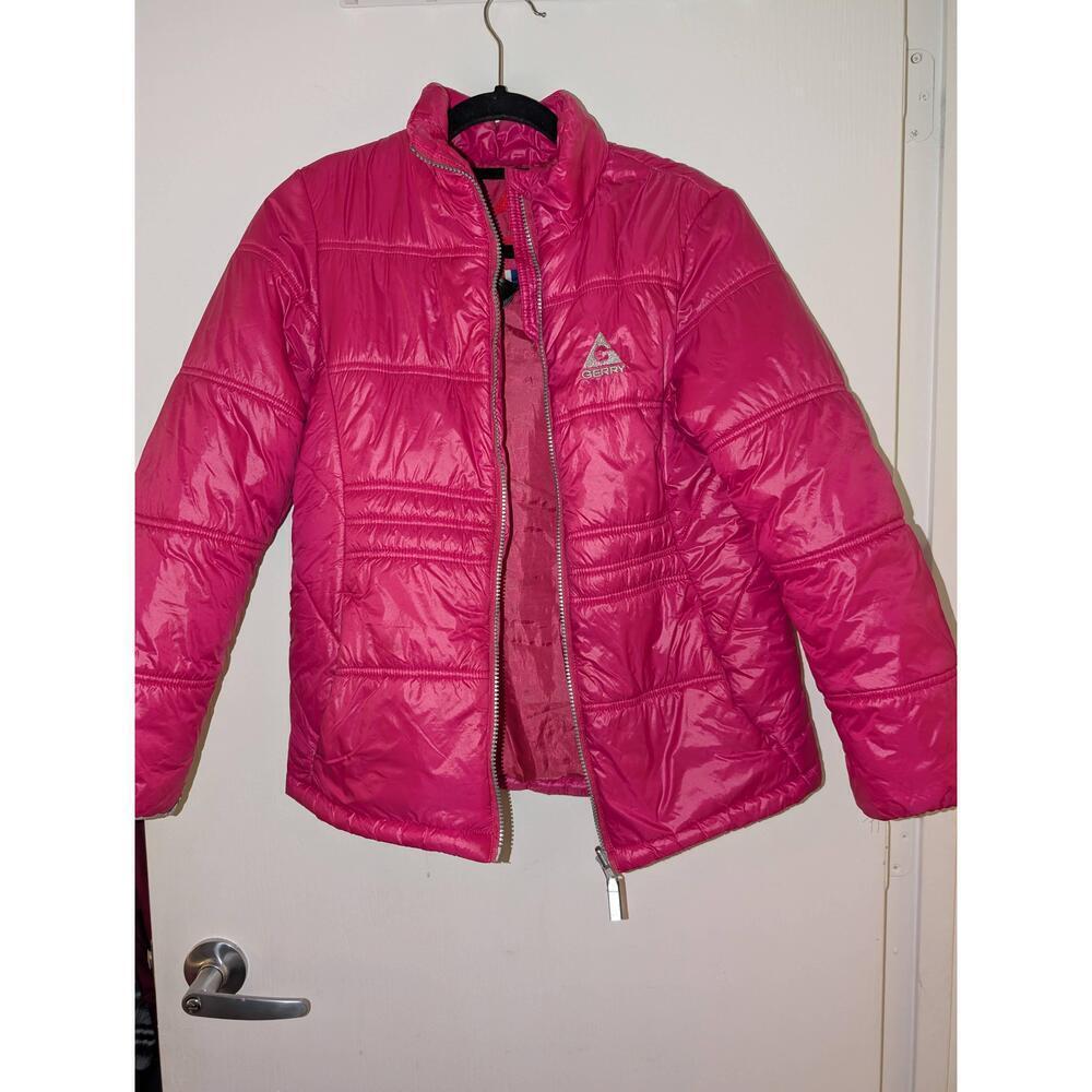 Gerry Girls Puffer Jacket Large 14/16 Pink Quilted